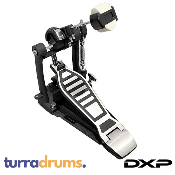 DXP BP5 Heavy Duty Double Chain Single Bass Drum Pedal with Base Plate