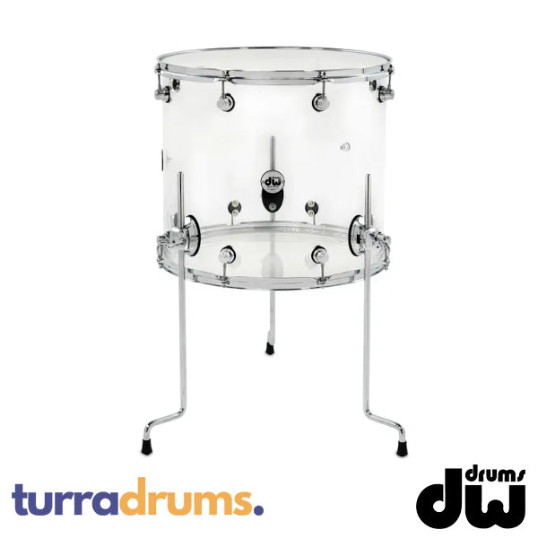 DW Design Series Acrylic Floor Tom - 18"x16"