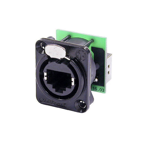 Neutrik NE8FDP-B Ethercon RJ45 Panel Mount - Black