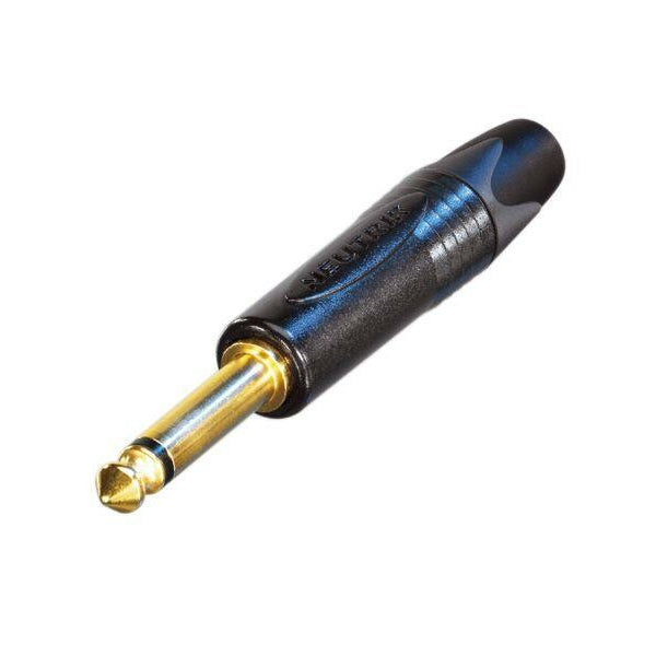 Neutrik NP2X-B 1/4" TS Connector - Gold Contacts