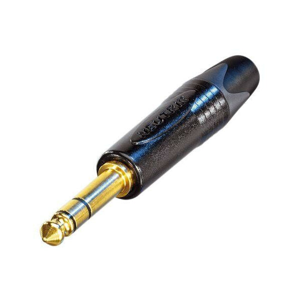 Neutrik NP3X-B 1/4" TRS Connector - Gold Contacts