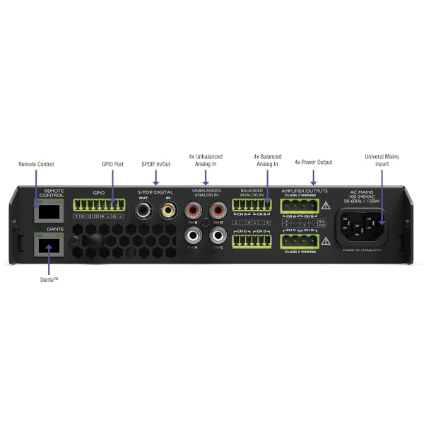 Nexo NanoNXAMP4-D Power Amplifier and Controller w/ Dante