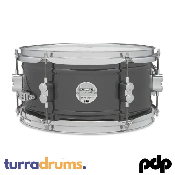 PDP Concept Black Nickel Over Steel Snare