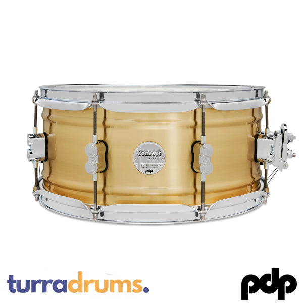 PDP Concept Brushed Brass Snare 14" x 6.5" (PDSN6514NBBC)