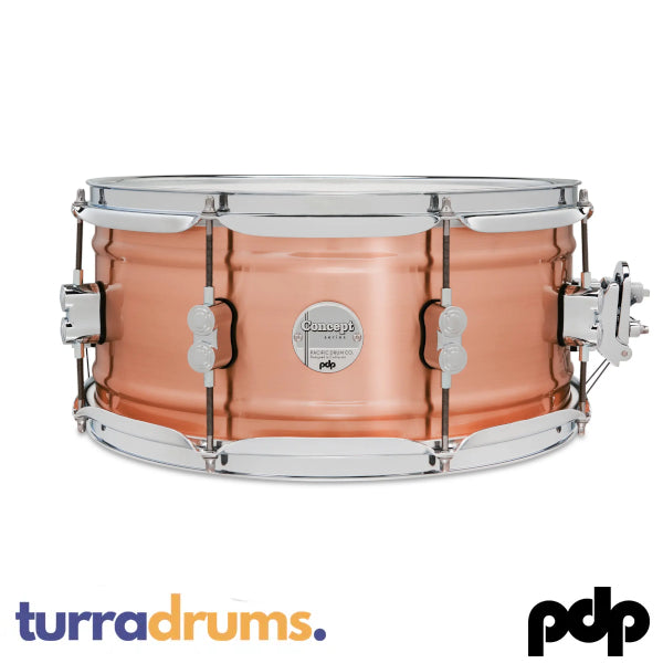 PDP Concept Brushed Copper Snare 14" x 6.5" (PDSN6514NBCC)