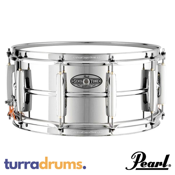 Pearl Sensitone Heritage Alloy 14 x 6.5 Beaded Steel Snare Drum (STH1465S)