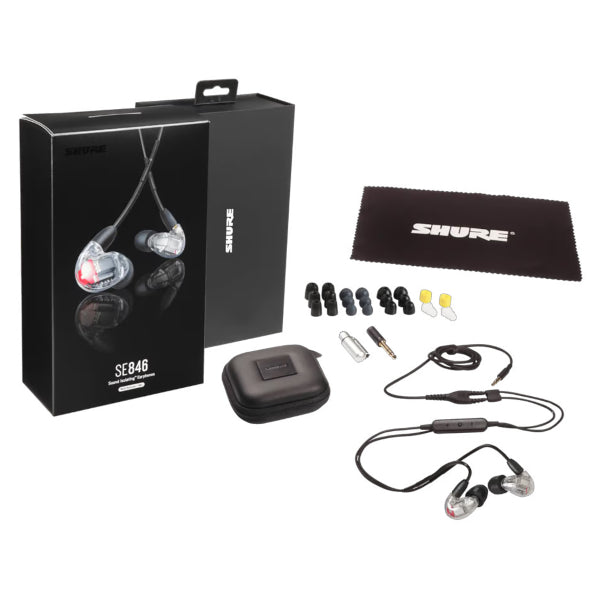 Shure SE846 Earphones w/ RMCE-UNI (Clear)