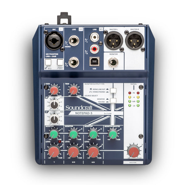 Soundcraft Notepad-5 Mixer with USB