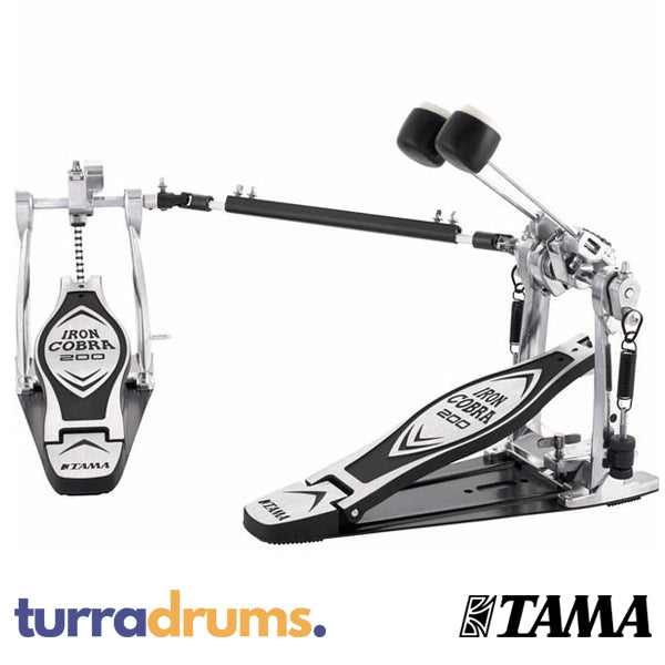 Tama Iron Cobra 200 Chain Drive Double Bass Drum Pedal (HP200PTW)