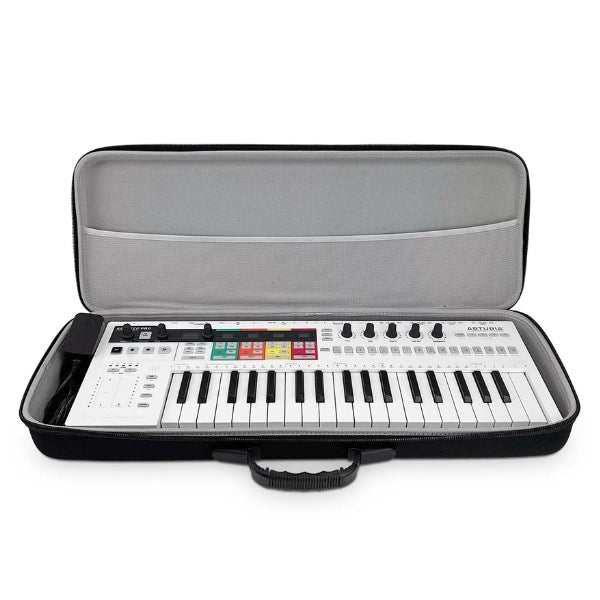 Analog Cases PULSE Case for Arturia Keystep Pro & Minifreak open with contents