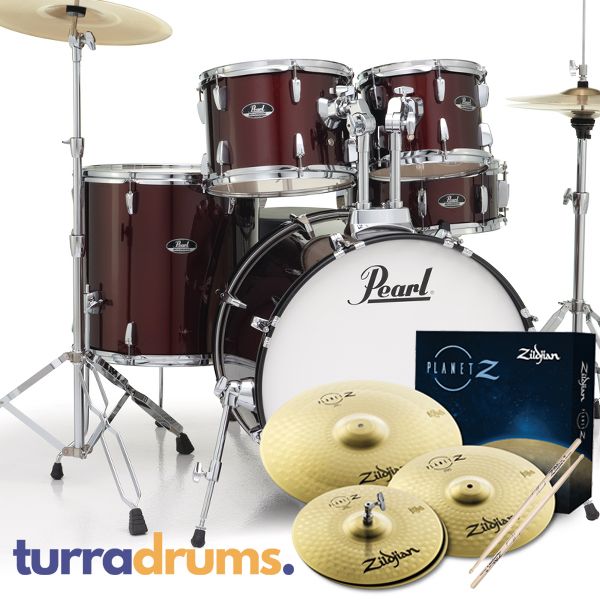 Pearl Roadshow X 22" Fusion Plus Complete Pack - Red Wine