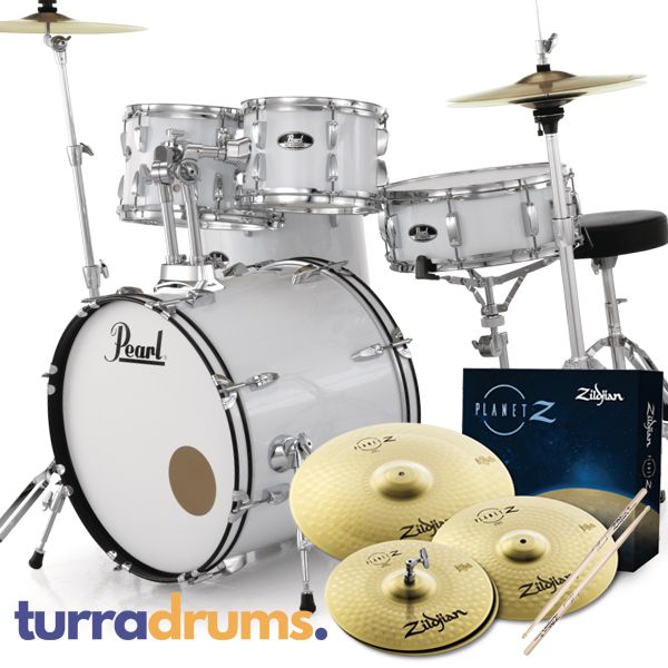 Pearl Roadshow-X 20" Fusion Drum Kit Package - Pure White