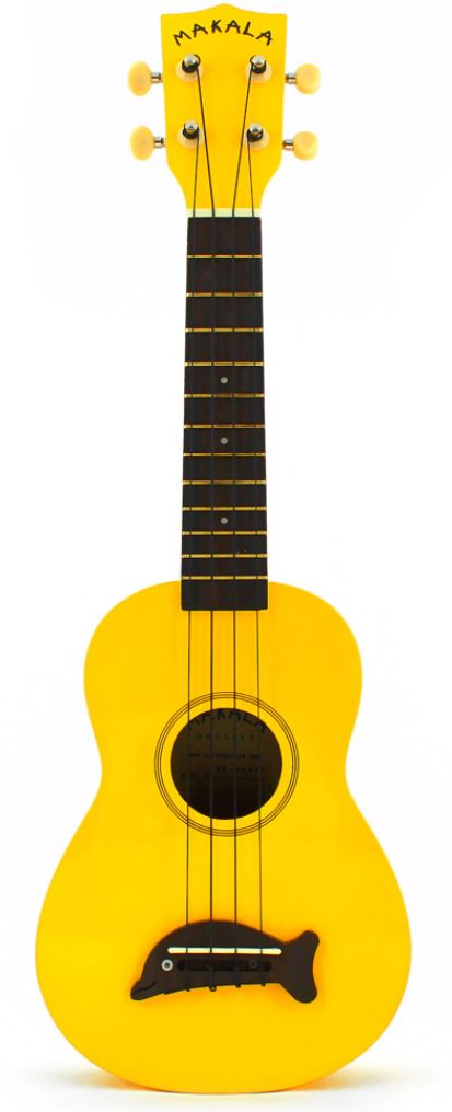 Kala Makala Dolphin Ukulele - Yellow