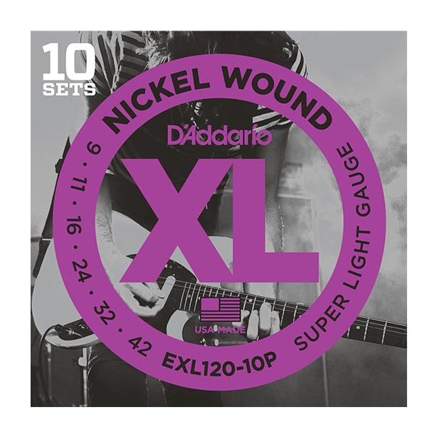 D'Addario EXL120 10 Pack