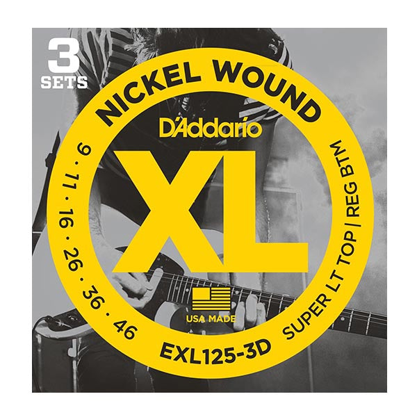 D'Addario EXL125-3D - 3 Set Value Pack