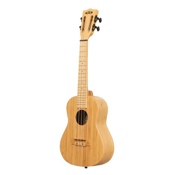 Kala Bamboo All Solid Concert Ukulele (Angle)