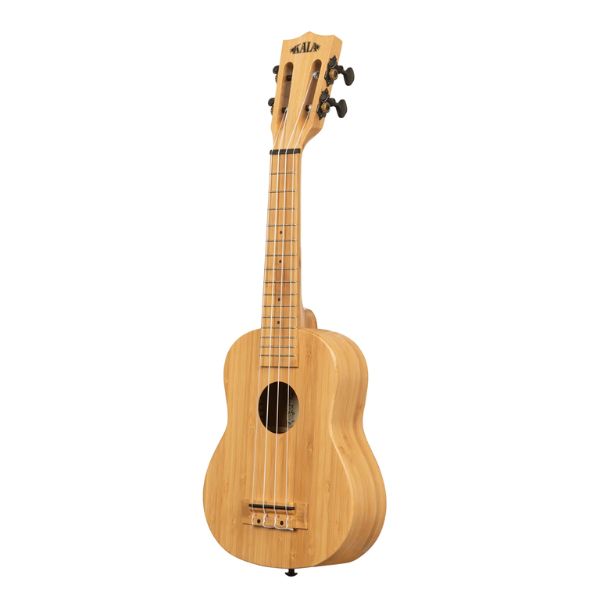 Kala Bamboo All Solid Ukulele Soprano (Angle)