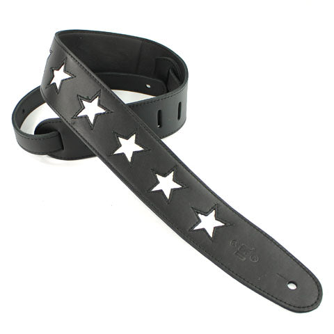 DSL White Star Guitar Strap